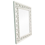 Savoy Braid-Frame Wall Mirror White 60cm x 85cm