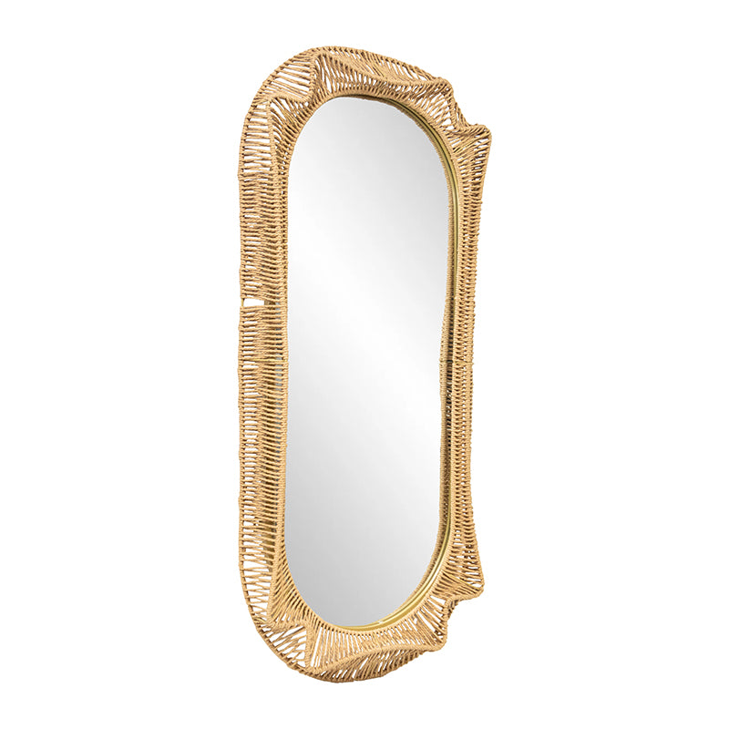 Miles Hamptons Oval Weave Mirror 50cm x 100cm