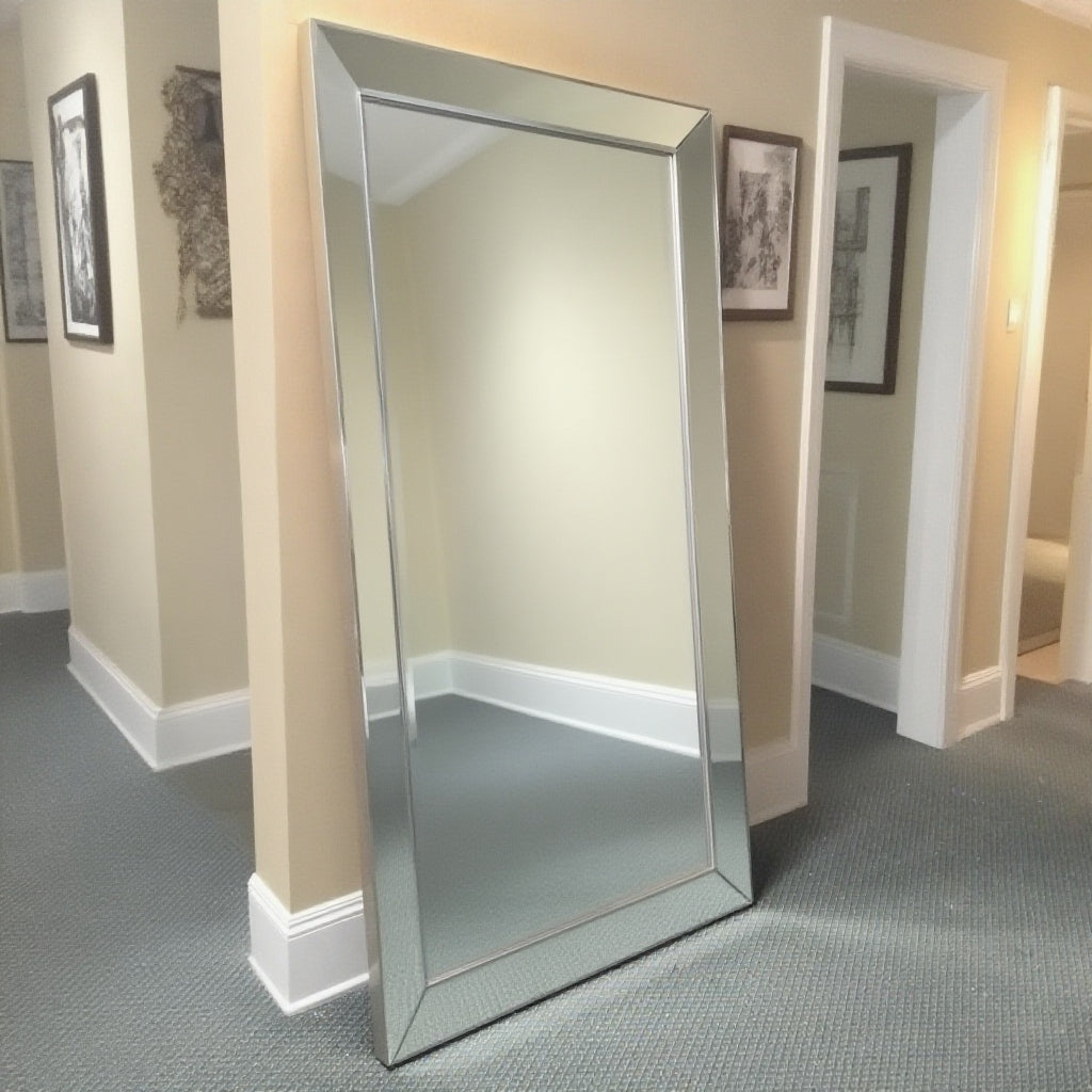 Soren Modern Mirror Sleek Silver Minimal Frame