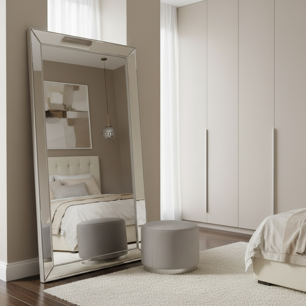 Soren Modern Mirror Sleek Silver Minimal Frame