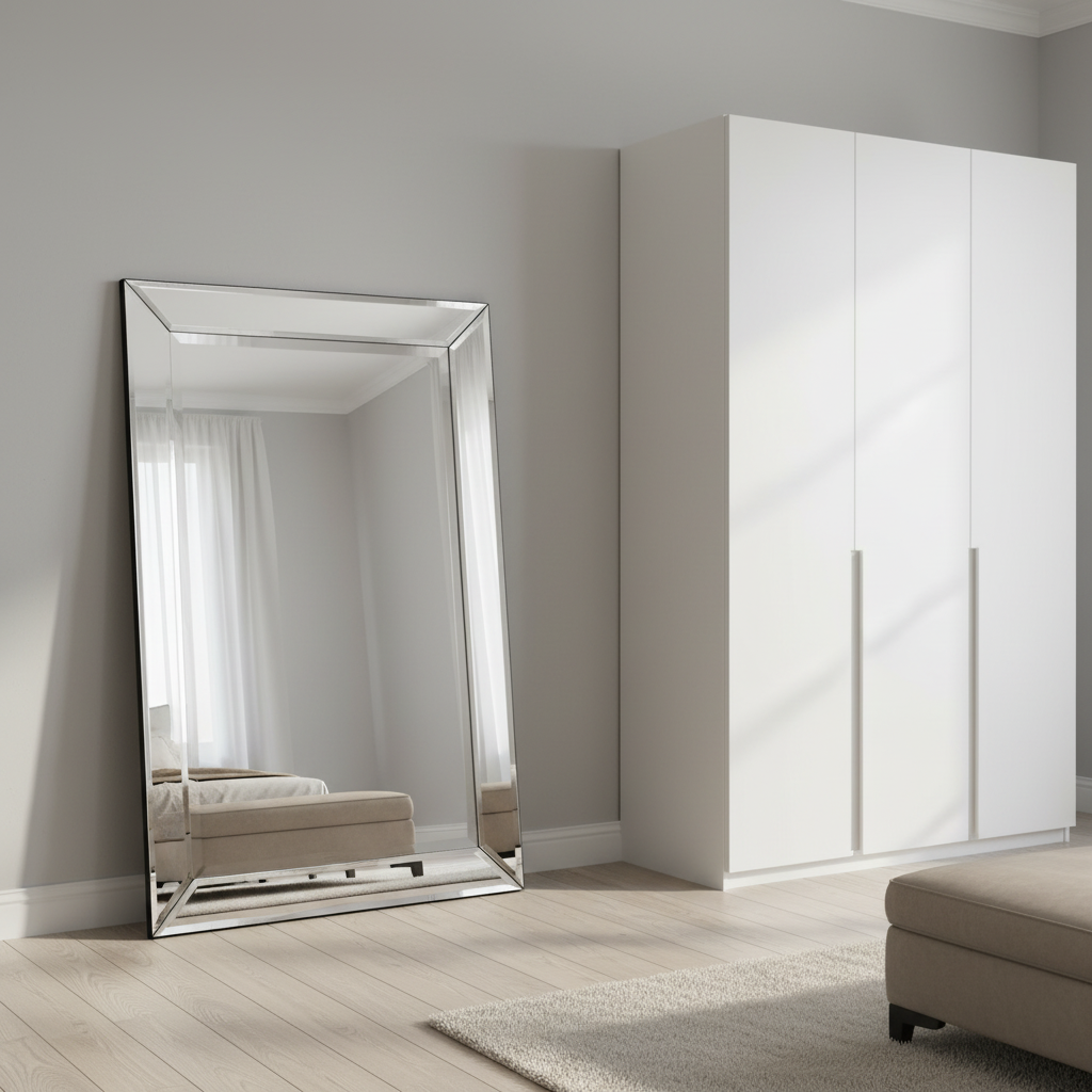 Soren Modern Mirror Sleek Silver Minimal Frame