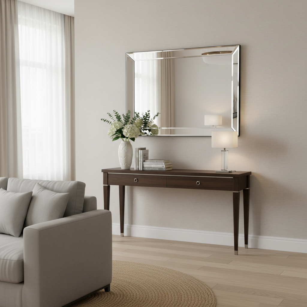 Soren Modern Mirror Sleek Silver Minimal Frame