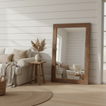 Harrison Colonial Mirror Dark Wood