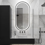 Marley Oval LED Bathroom Frosted Edge Mirror