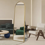 Rosie Rose Gold Arched Full Length Mirror Freestanding 40cm x 150cm