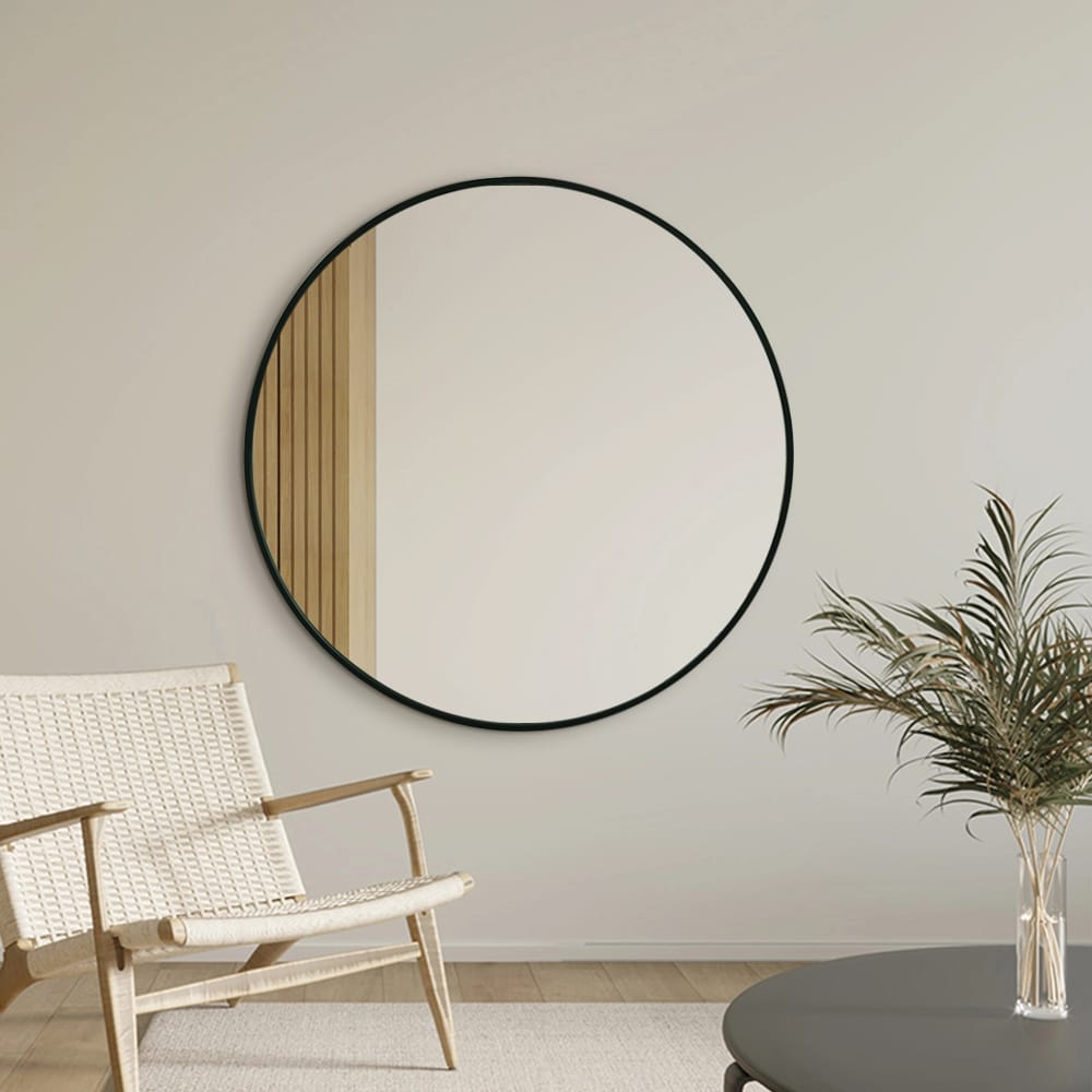 Grace Black Framed Classic Round 80cm