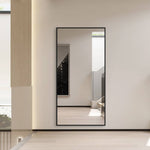 Genevieve Black Rectangular Wall Mirror