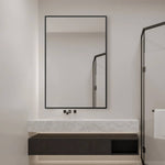 Genevieve Black Rectangular Wall Mirror