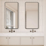 Hugo Long Rounded Modern Rectangular Wall Mirror