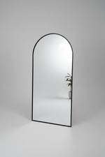 Mila Arched Wall Mirror Black Aluminium Alloy Frame 50cm x 100cm