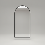 Mila Arched Wall Mirror Black Aluminium Alloy Frame 50cm x 100cm