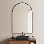Mila Arched Wall Mirror Black Aluminium Alloy Frame