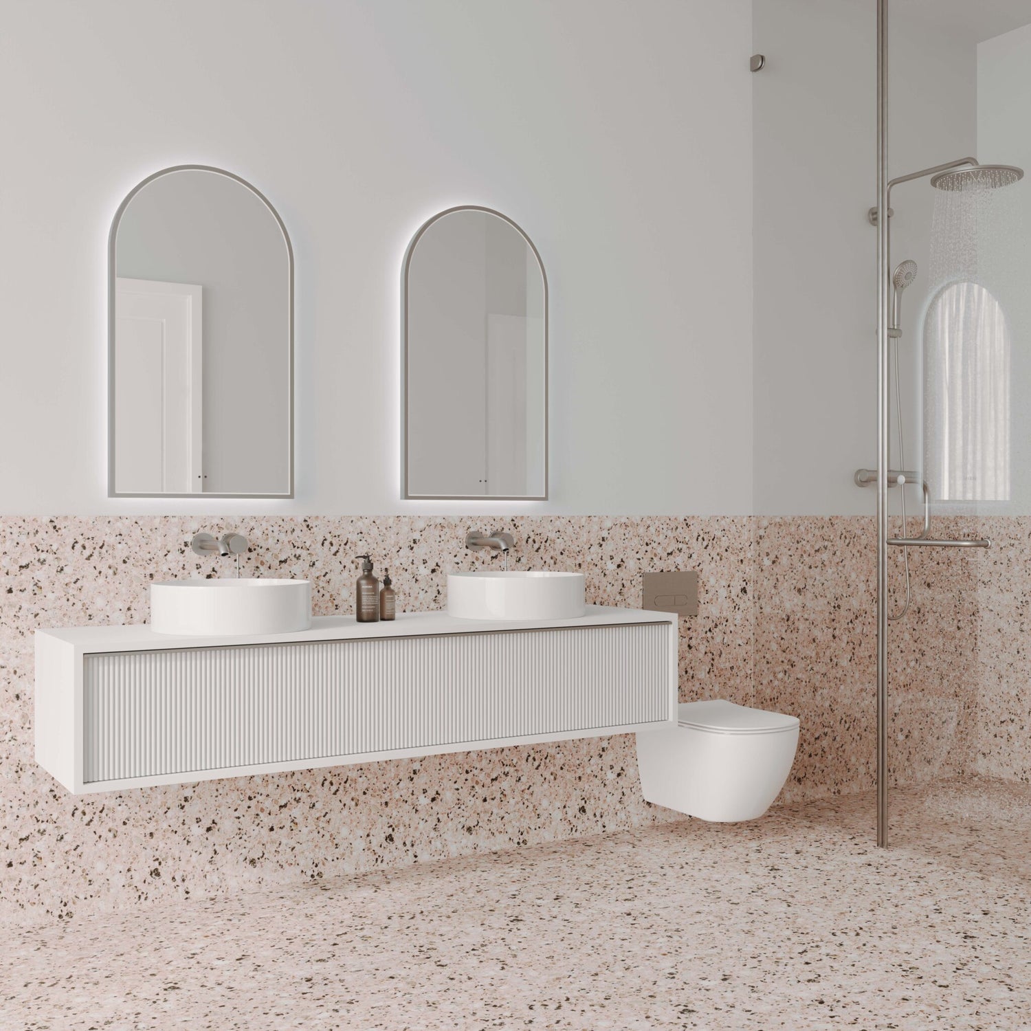 A-Series Framed Studio Arch LED Mirror 50cm x 90cm