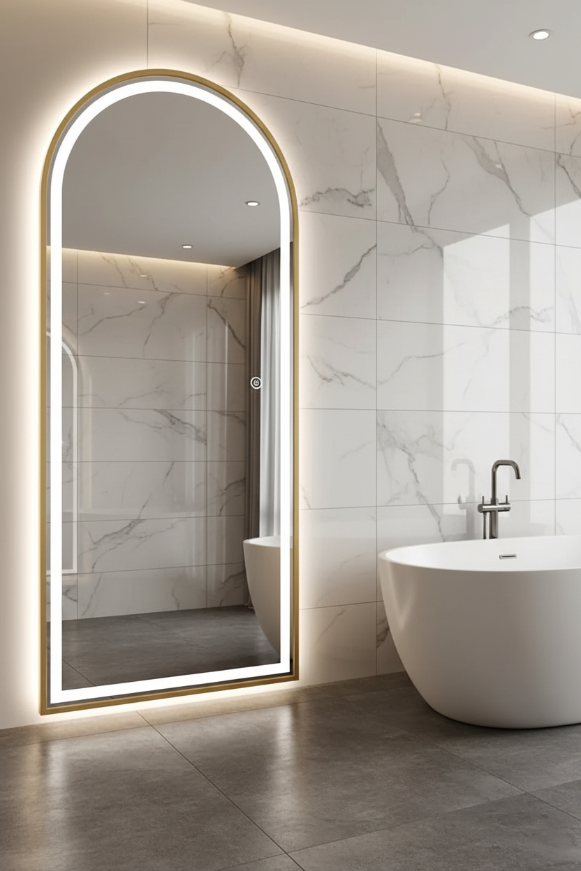 Adelaide Full Length Arch LED Mirror 180cm x 80cm