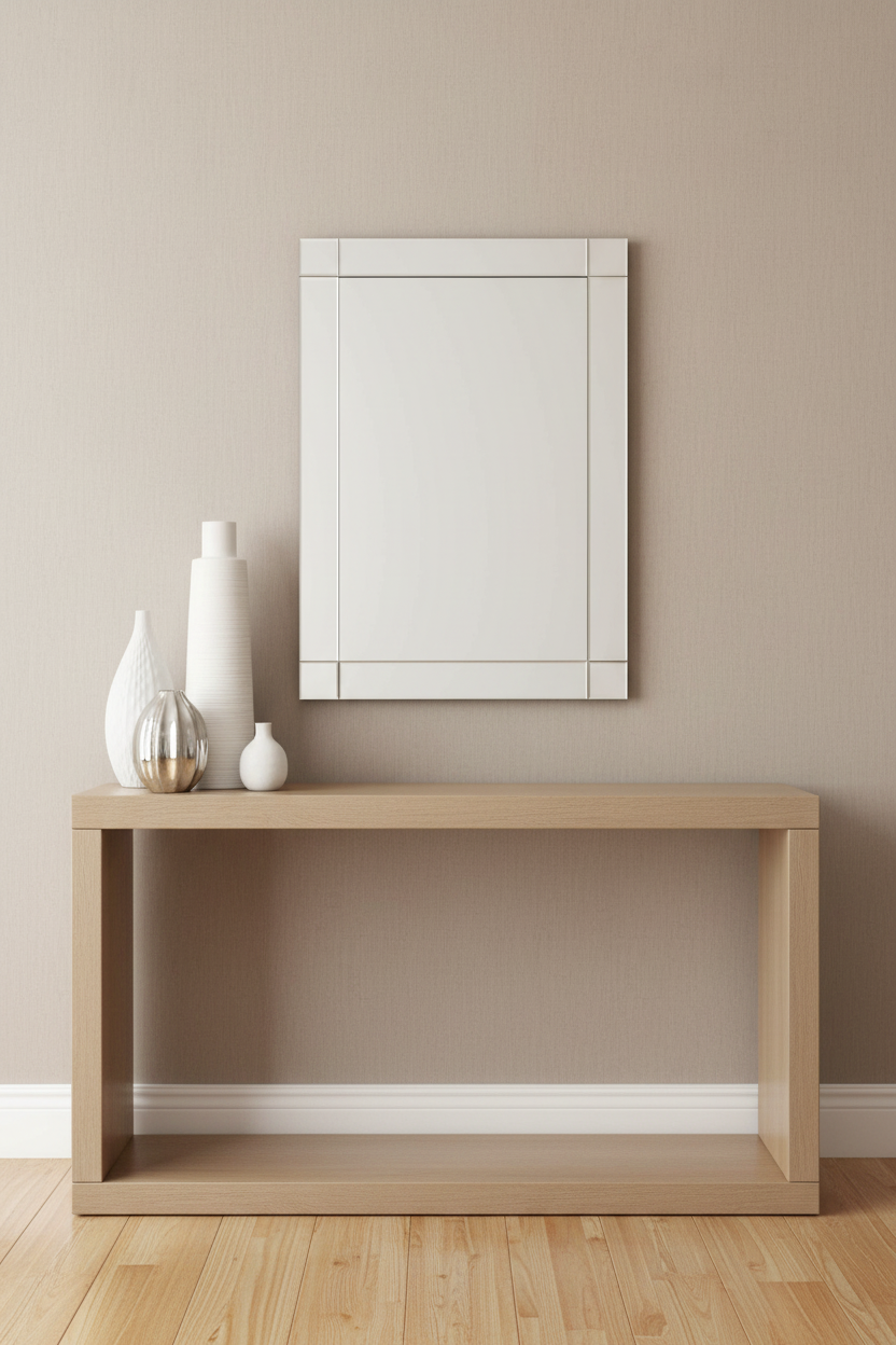 Alina Modern Frameless Wall Mirror