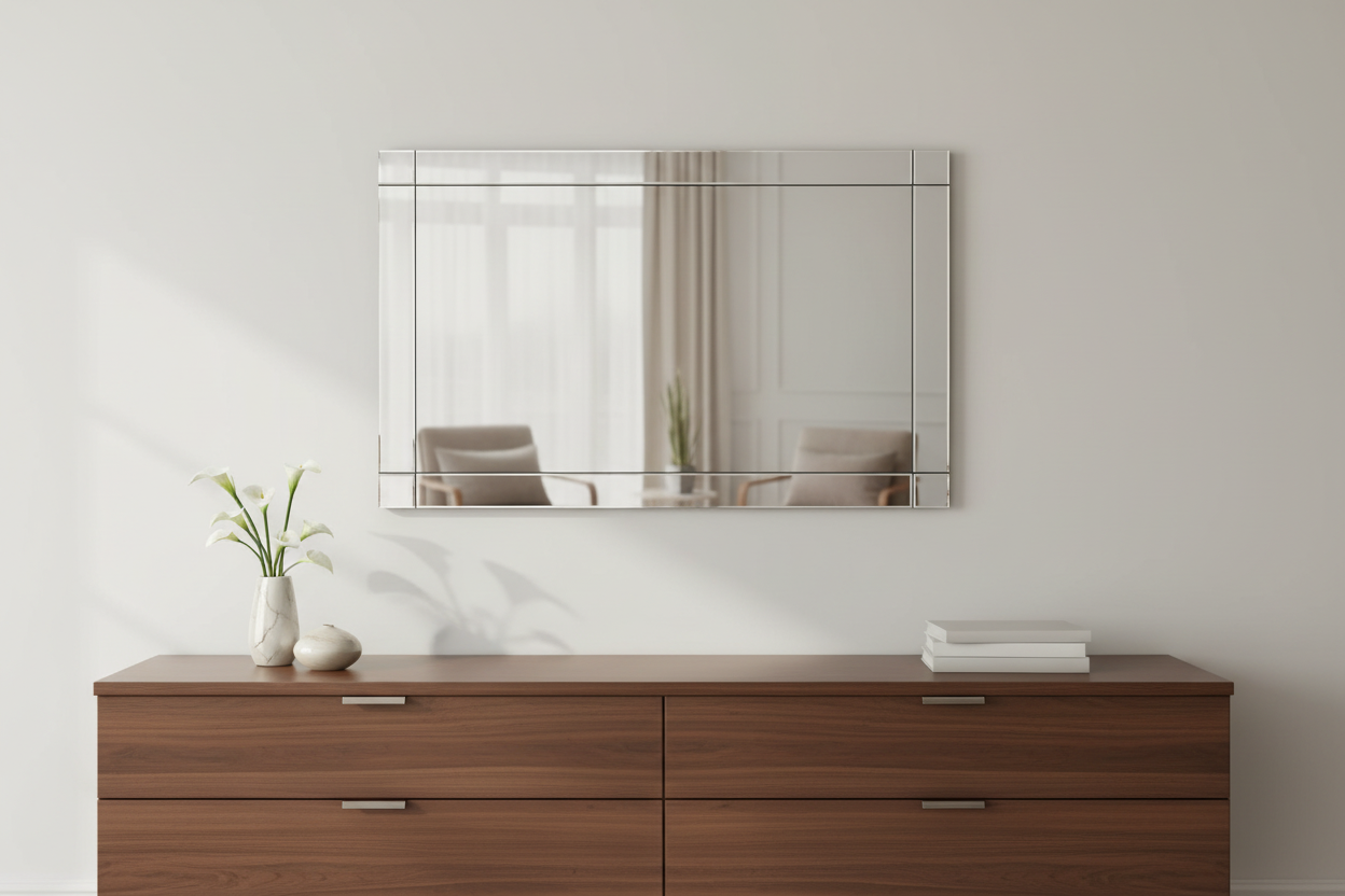 Alina Modern Frameless Wall Mirror