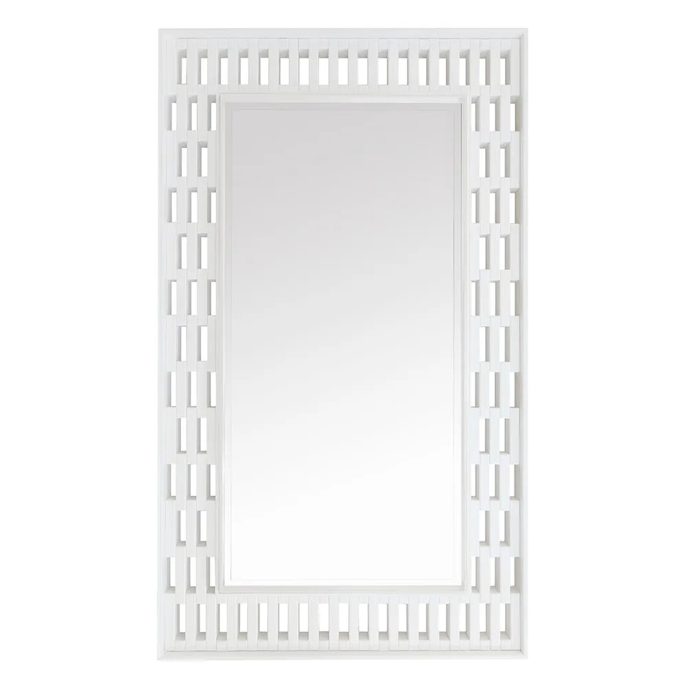 Appin Floor Mirror White