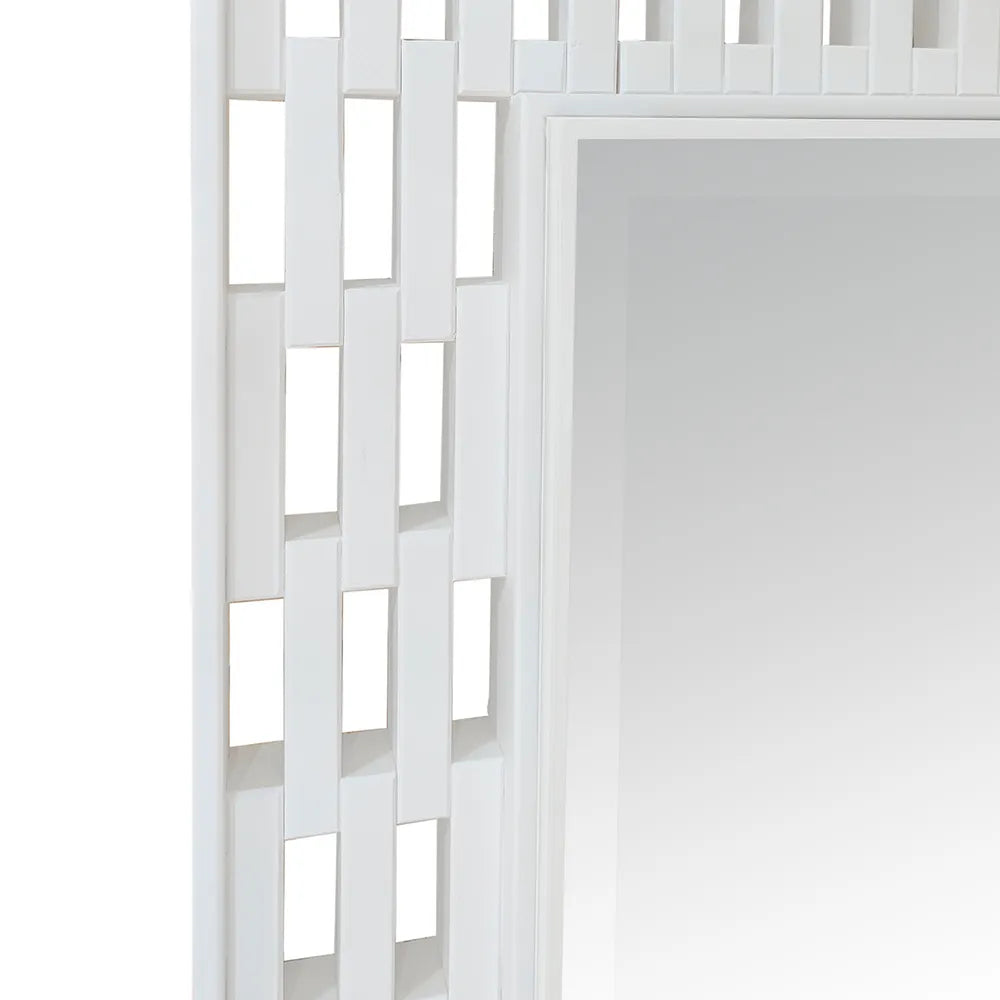 Appin Floor Mirror White