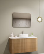 Lumixe ASTA Framed Mirror Brushed Nickel