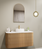 Lumixe Aura Framed Mirror Brushed Gold