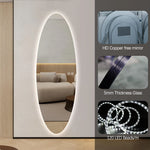 Aurora Modern Oval Glow LED Mirror 50cm × 150cm