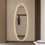 Aurora Modern Oval Glow LED Mirror 50cm × 150cm