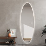 Aurora Modern Oval Glow LED Mirror 50cm × 150cm