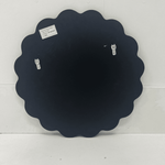 Eli Wavy Round Black Wall Mirror 60cm x 60cm