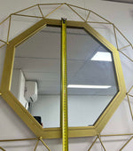 Sadie Geometric Round Wall Mirror 80cm x 80cm