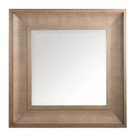 Bateman Wall Mirror Natural Wooden framed mirror on a white background