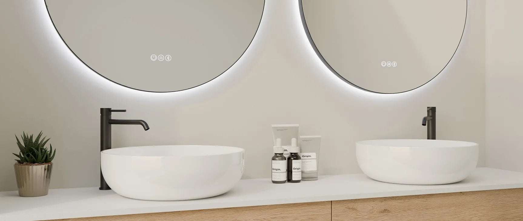 Lumixe Circo Framed Led Mirror