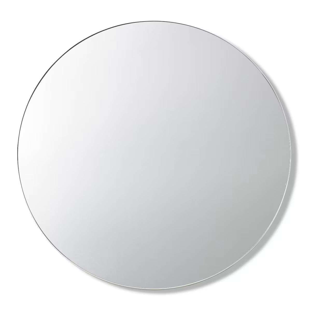 Coco Round Metal Wall Mirror White