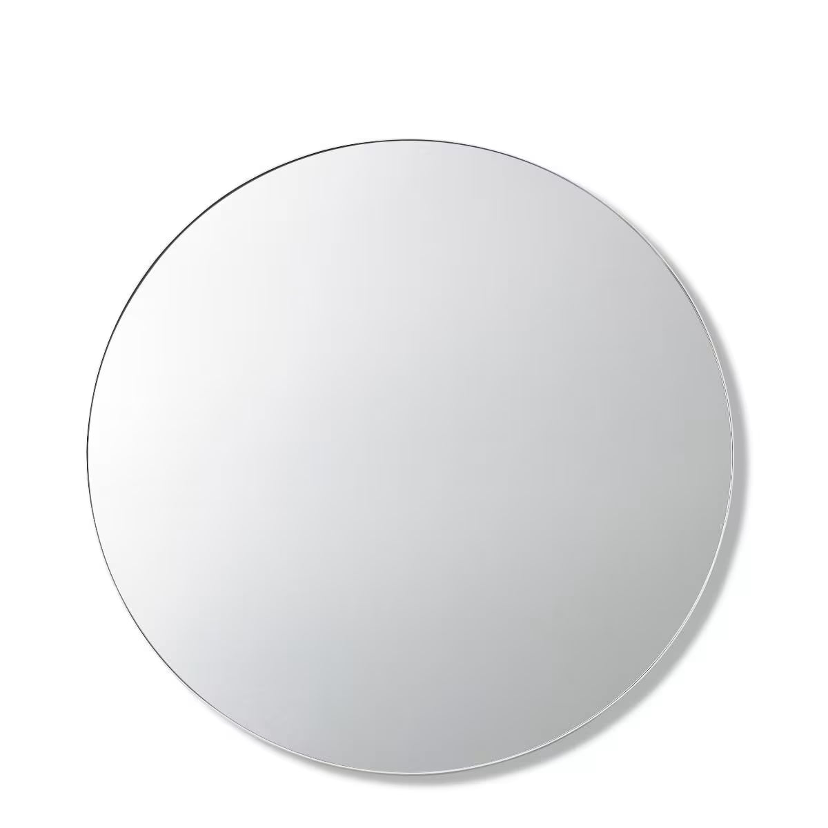 Coco Round Metal Wall Mirror White
