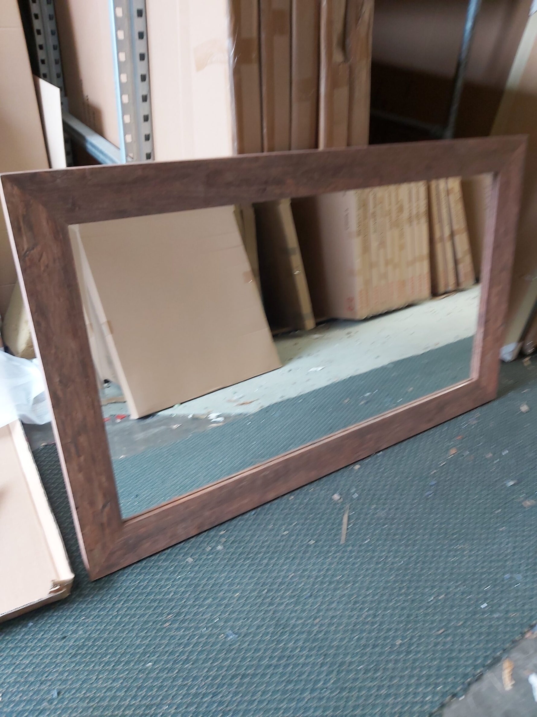 Harrison Colonial Mirror Dark Wood