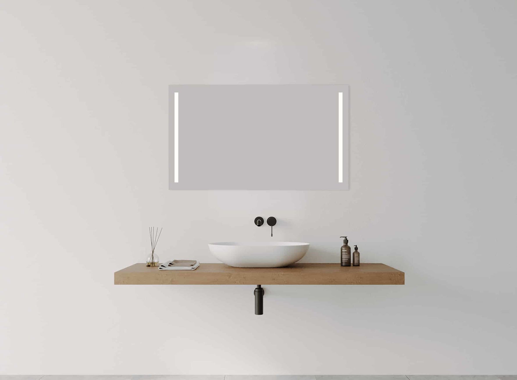Duo Rectangle Frontlit LED Mirror