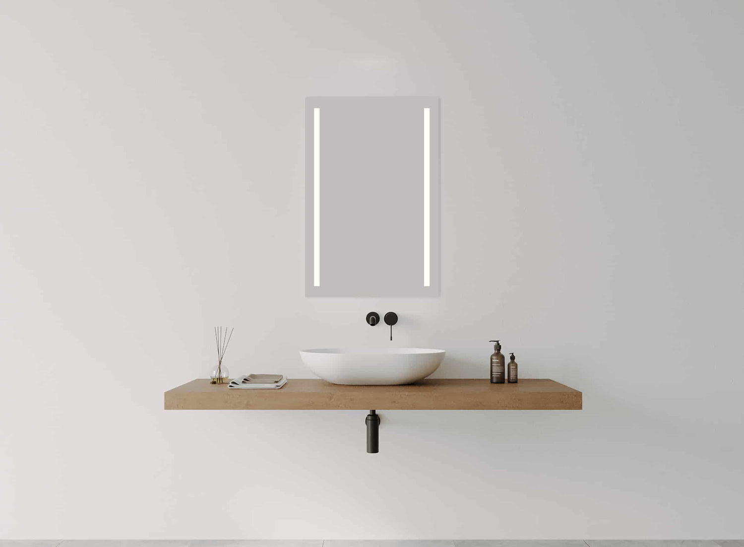 Duo Rectangle Frontlit LED Mirror