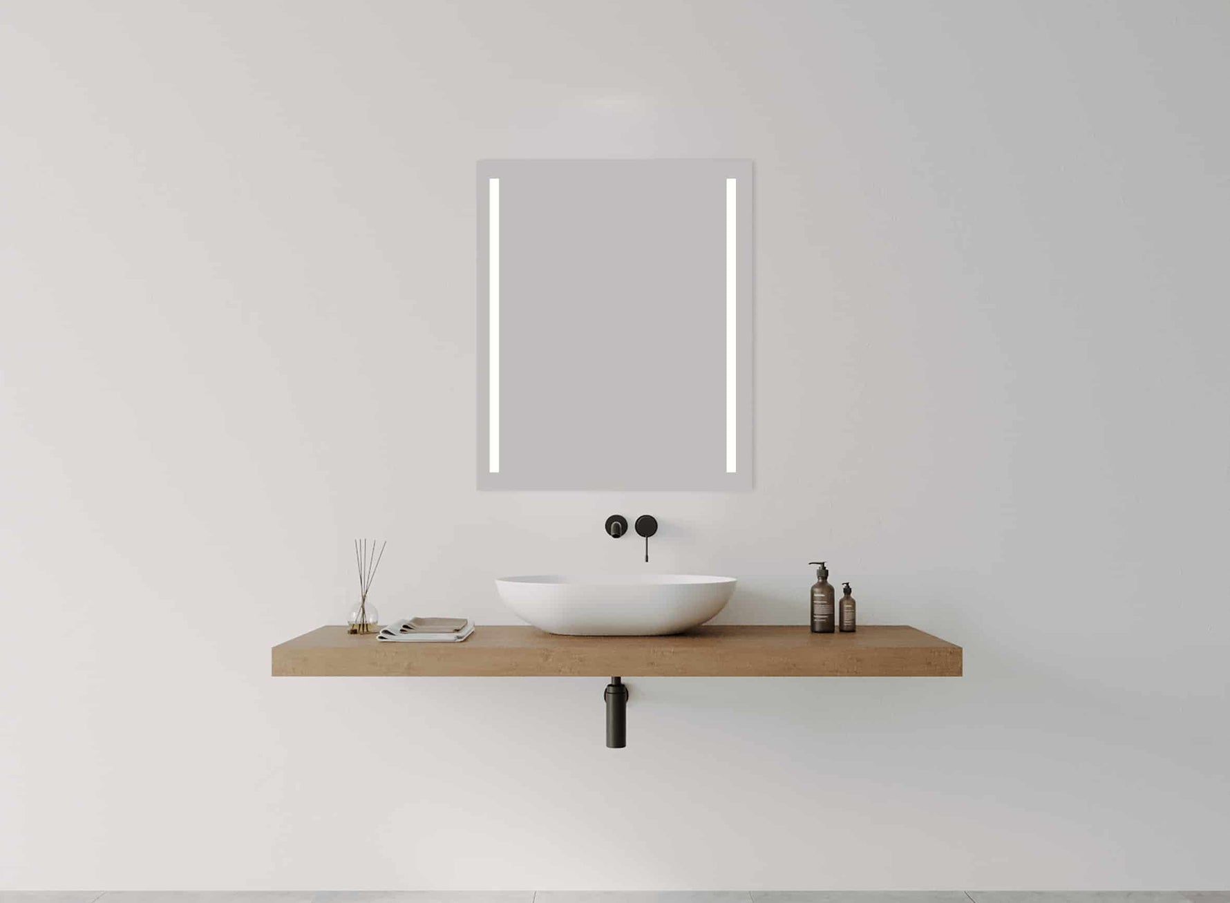 Duo Rectangle Frontlit LED Mirror