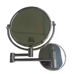 Dolphy Round Shaving Mirror 1X & 3X Magnification Chrome