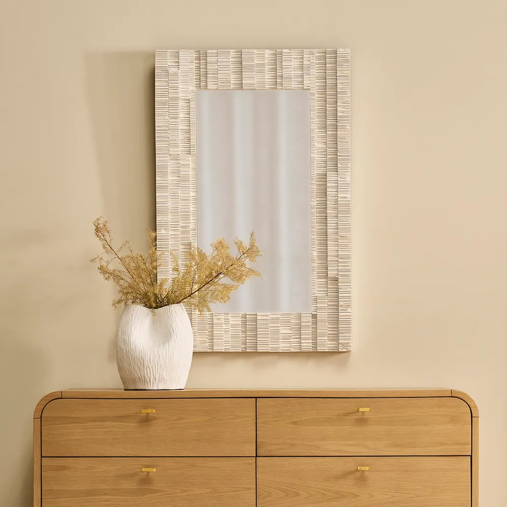 Dunbar Wall Mirror White