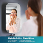 Elegant Showers Soft Rectangle Mirror Cabinet White AQC01-W-A+AQC01-W-B