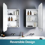 Elegant Showers Soft Rectangle Mirror Cabinet White AQC01-W-A+AQC01-W-B