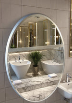 Alia Oval Wall Mirror Silver