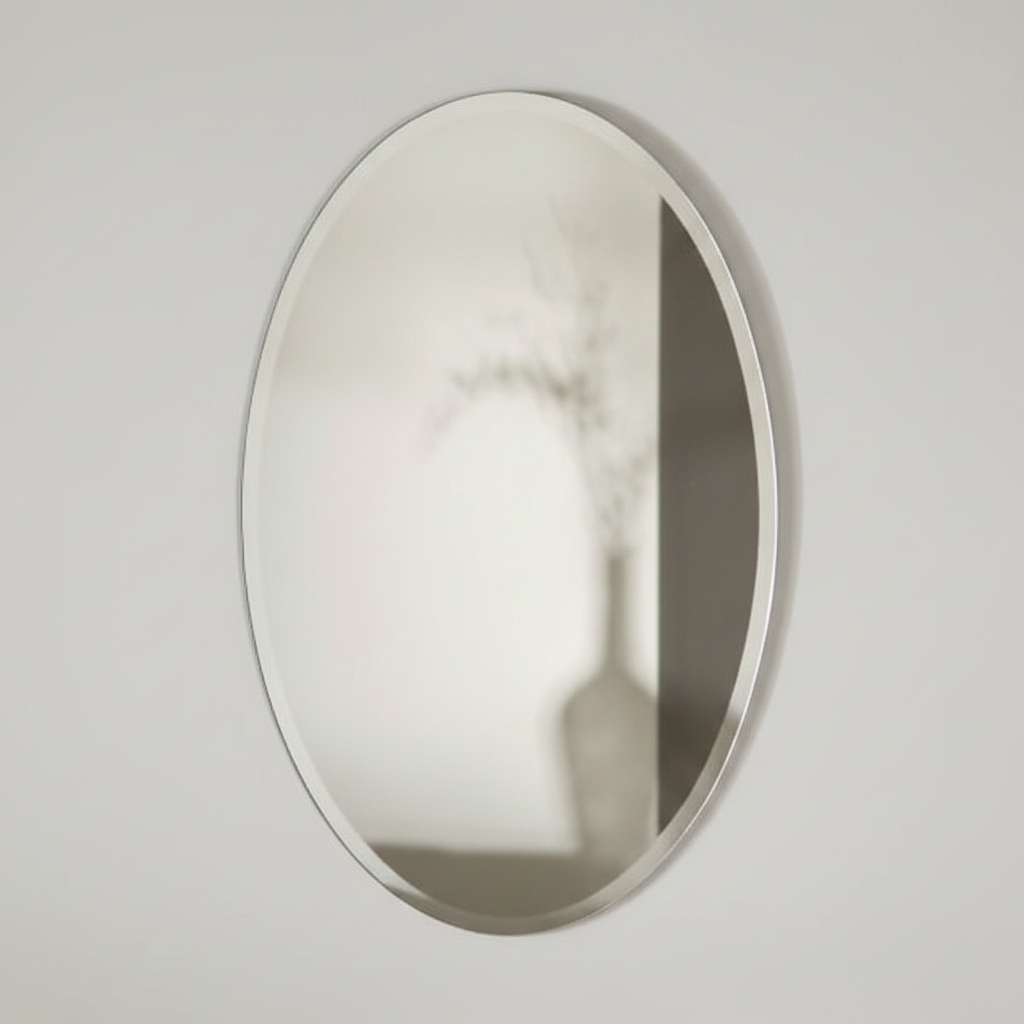 Alia Oval Wall Mirror Silver