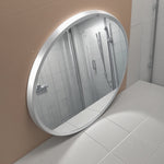 Alia Oval Wall Mirror Silver