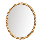 Cafe Light & Living Esme Round Beaded Gold Wall Mirror 40549