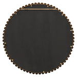 Cafe Light & Living Esme Round Beaded Gold Wall Mirror 40549