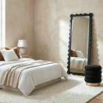 Interior Ave Freya Wavy Floor Mirror Black