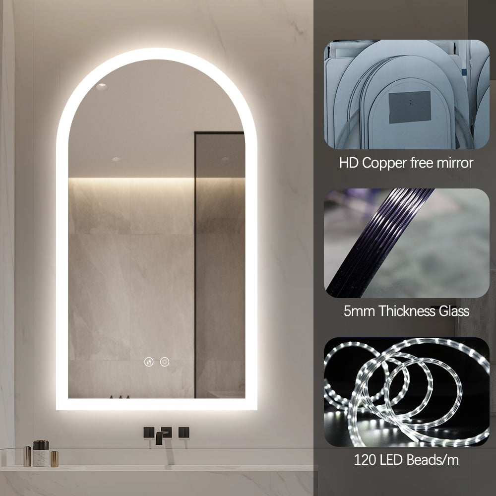 Freya Arched LED Bathroom Mirror