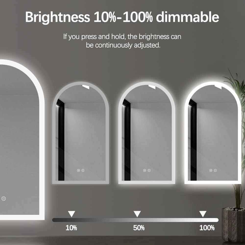 Freya Arched LED Bathroom Mirror