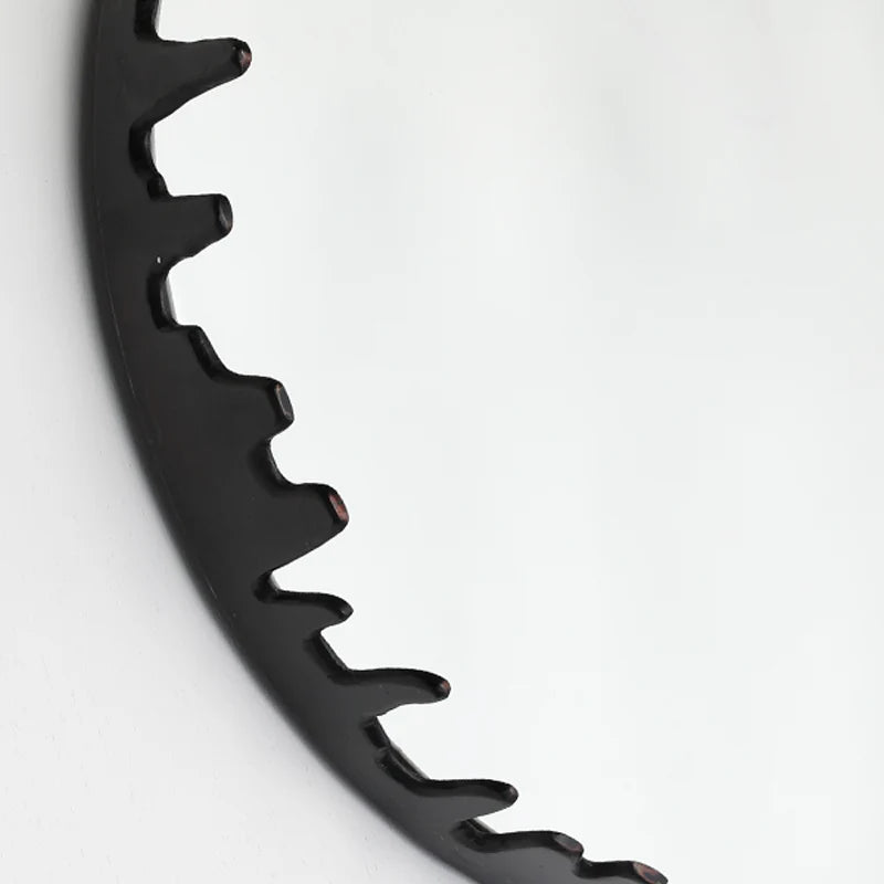 Georgia Black Round Wall Mirror 46cm x 46cm
